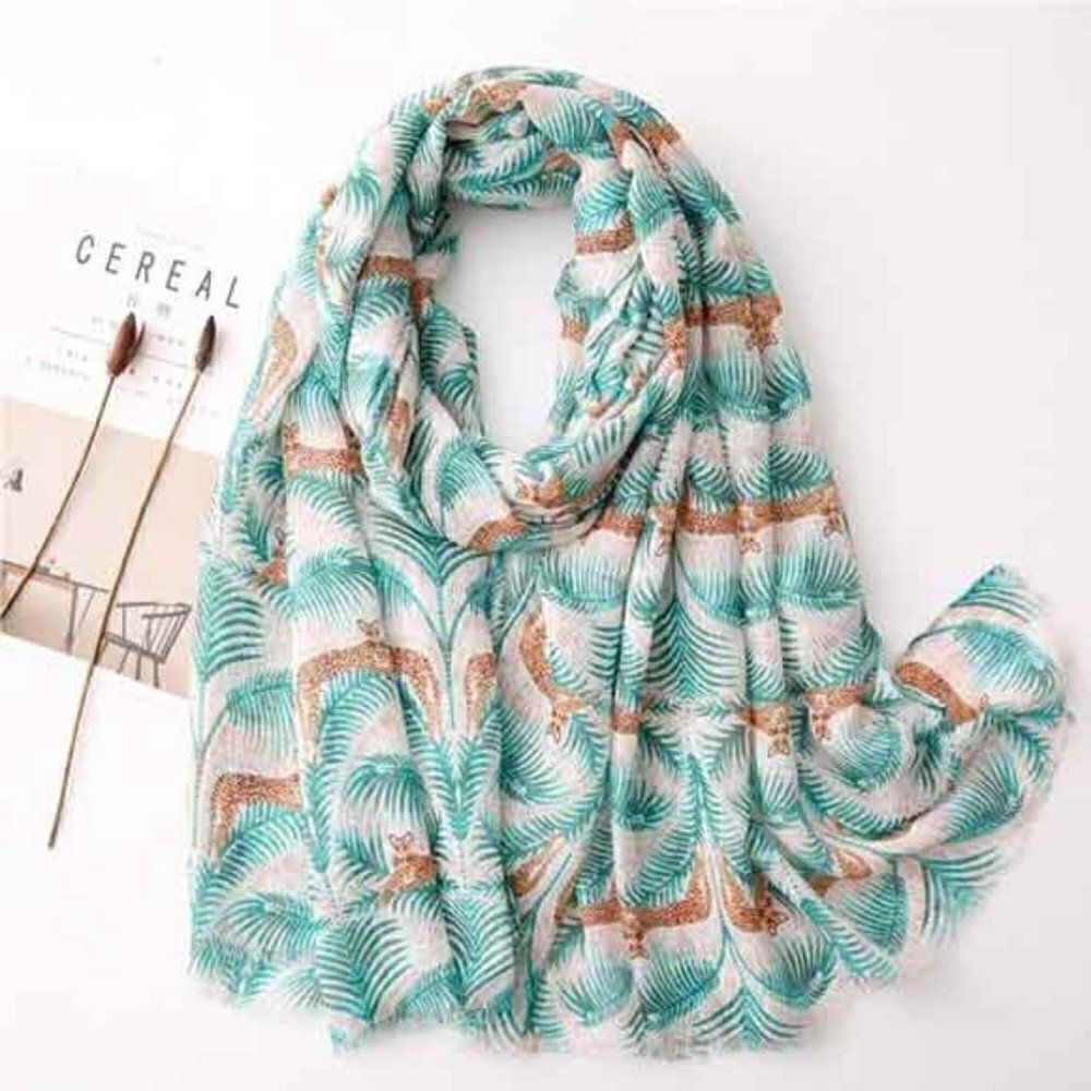 Ladies Lovely Tropical Scarf - Picture 2 of 6